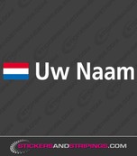 1 x Naam + Vlag NL Basic (1114)