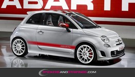 (B) Fiat Abarth striping set 10x178.5 cm (3434)