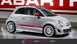 (I) Fiat Abarth striping set 10x165 cm (3452)