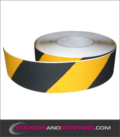 (Y) Antiskid striping 50 mm black / yellow