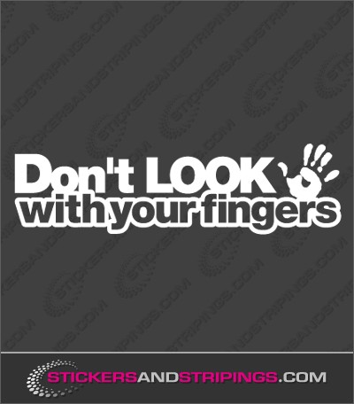Don't look with your fingers (9111)