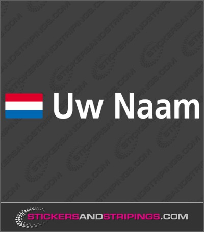 1 x Naam + Vlag NL Basic (1114)