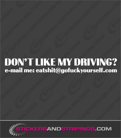 Don't like my driving (266)