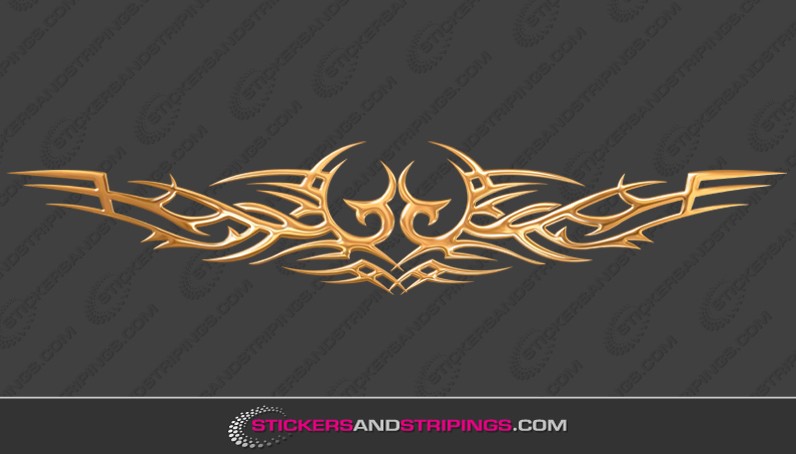 3D Tribal Gold chrome (901)