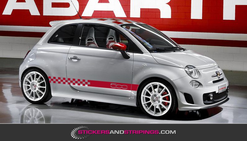 (H) Fiat 500 striping 12 x 177 cm (3451)