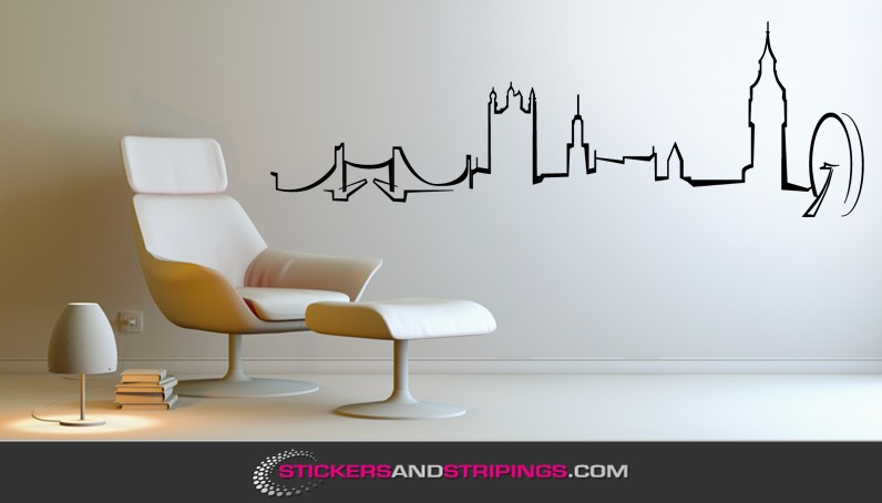 Muursticker Skyline Londen (6048)