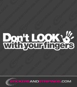 Don't look with your fingers (9111)