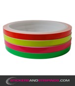 (P) Fluor striping breedte 6 mm