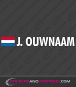 Rallyvlag met naam