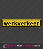 Werkverkeer (magneet)sticker