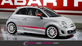 (J) Fiat Abarth 595 striping set 10x181 cm