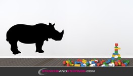 Muursticker Neushoorn (6022)